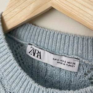 Zara Knitted Floral Blouse